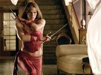 Jennifer Garner, in the title role, makes sure her enemies get the point