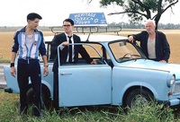 Eugene Hutz, Elijah Wood and Boris Leskin—and the family tour vehicle
