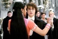 Harry finds a dancing partner (Shefali Chowdhury) at the Yule Ball