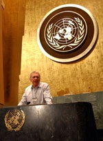 Director Sydney Pollack and his crew had unprecedented access to the UN building