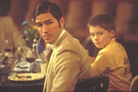 Jim Caviezel and Jake Lloyd as father and son