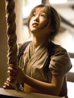 Suzuka Ohgo as the young Chiyo, who becomes a geisha in training