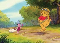 Pooh and Piglet in search of the ever elusive heffalump