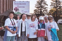 Benedictine sisters at a cancer 'Walk for Life'