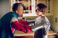 Kurt Russell is the superhero dad, Michael Angarano the not-yet-super son