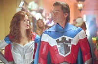 Kelly Preston as Jetstream and Kurt Russell as The Commander