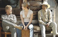 Jennifer Lopez, with Redford and Freeman, plays Redford's daughter-in-law