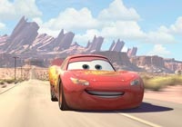 Lightning McQueen, the star of the show, as voiced by Owen Wilson