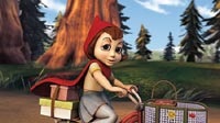 Red (voiced by Anne Hathaway) is the central figure in this spoof on the fairy tale