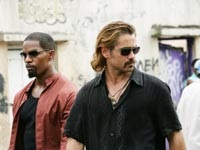 Jamie Foxx as Ricardo Tubbs and Colin Farrell as Sonny Crockett