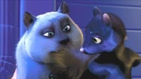 Tiger (Omid Djalili) is smitten with Stella (Wanda Sykes), disguised to look like a cat, a la Pepe Le Pew