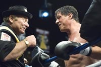 Paulie (Burt Young) is always in Rocky's corner