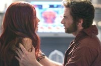 Wolverine (Hugh Jackman) has a thing for Jean Grey (Famke Janssen)