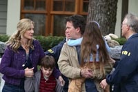 The Wilder parents (Joely Richardson and Timothy Hutton) with their kids