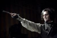 Johnny Depp in the title role as Sweeney Todd