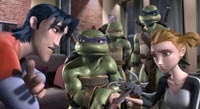 Casey, Donatello, Michelangelo, Leonardo, and April O'Neil