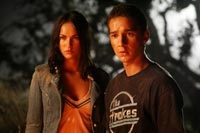 Sam and Mikaela (Megan Fox) join up in the fight