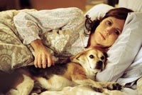 Molly Shannon as Peggy, with her dog Pencil