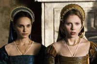 Natalie Portman and Scarlett Johansson as Anne and Mary Boleyn