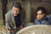 Gary Cole as drug lord Ted Jones, Rosie Perez as crooked cop Carol