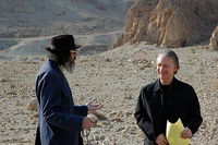 With director Larry Charles