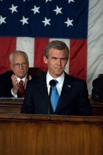 Josh Brolin as George W. Bush, Richard Dreyfuss as Dick Cheney