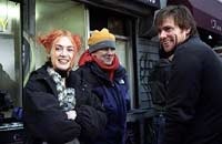 Kate Winslet, Michel Gondry, and Jim Carrey