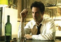 Keanu Reeves plays John Constantine, a chain-smoking exorcist
