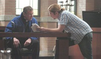 Derrickson works with actor Tom Wilkinson