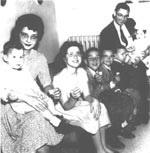 A 1962 photo of the Morehouse family; Mike is fourth from the left