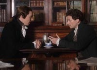Wilberforce (Ioan Gruffudd, right) and Pitt (Benedict Cumberbatch)