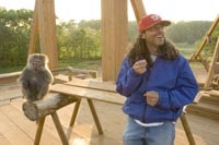 Shadyac and friend on the set of 'Evan Almighty'