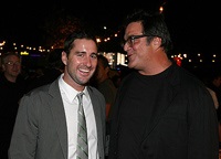 Pellington with Luke Wilson, who plays the title role