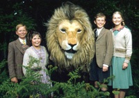 The '88 cast with Aslan, who looks like a big plush doll.jpg