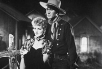 John Wayne and Claire Trevor in 'Stagecoach'