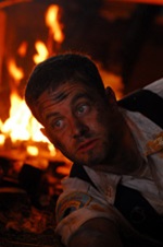 Kirk Cameron as Caleb, a firefighter
