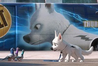 Bolt the wonder dog (voiced by John Travolta)