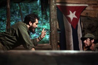 Che (right) meets with Castro (Demian Bichir)