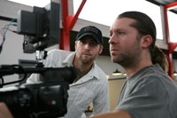 Ryan Smith (left) and Cowart working on 'Relapse'