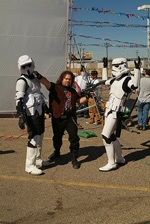 Hutch hangin' with some Storm Troopers