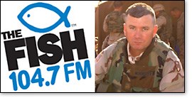 Thanks to The Fish Atlanta's online broadcast, soldiers like Major Lowell McKinster can listen to Christian music overseas.