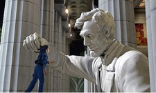 There's no reverence for the Lincoln Memorial statue