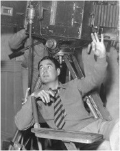 The director on the set of one of his films