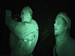 The film crew used night vision technology for some scenes