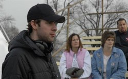 John Krasinski on the set