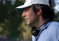 Writer-director Paul Weitz on the set