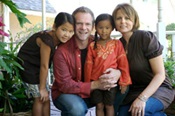 The Chapmans have two older adopted Chinese girls, Shaohannah and Stevey Joy