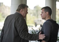 Brendan Gleeson (left) as Martin Brown