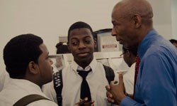 Geoffrey Canada interacts with students