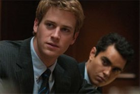 Armie Hammer as Cameron Winklevoss, Max Minghella as Divya Narenda